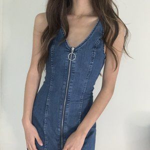 Denim Zip Dress